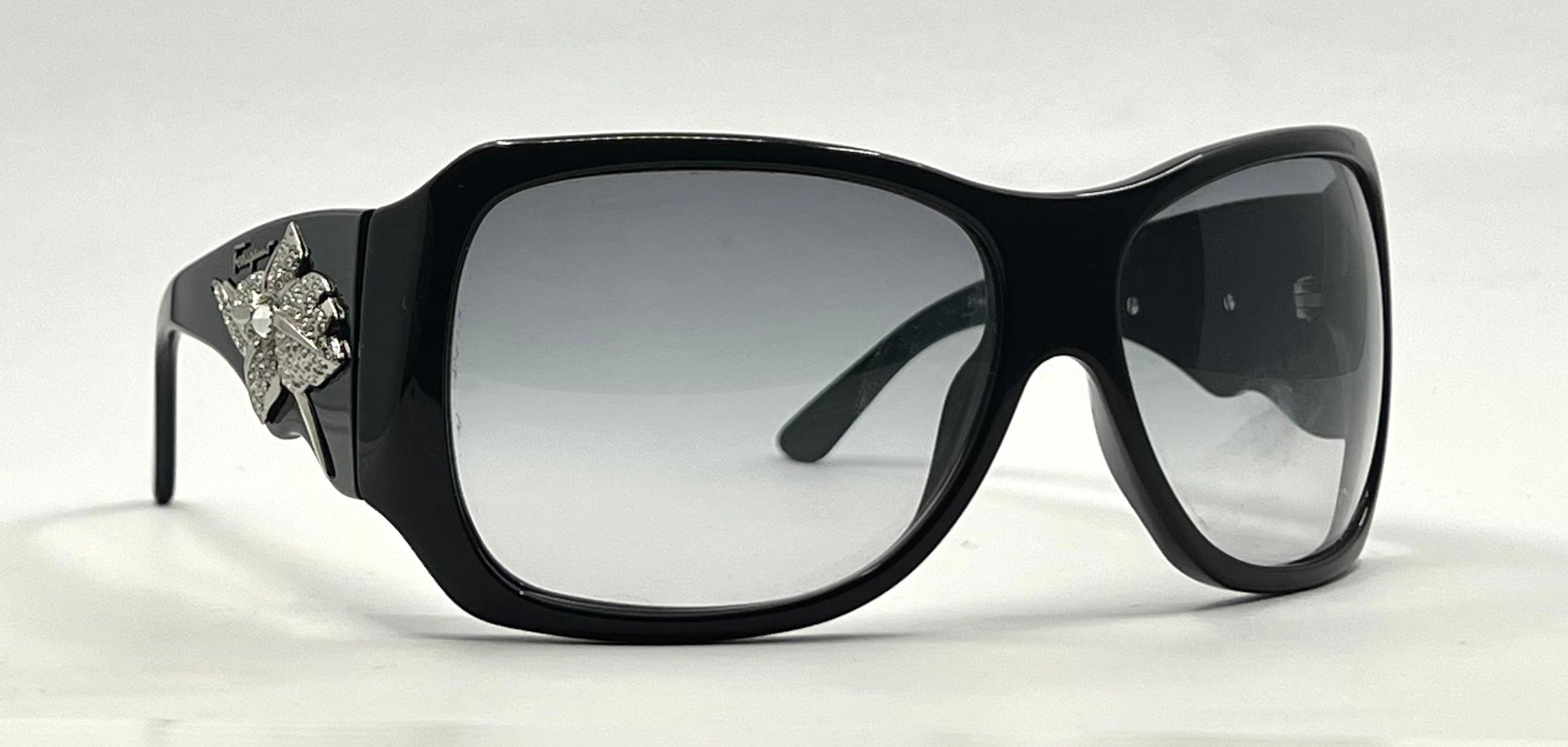 Salvatore Ferragamo 2144-B Crystal Floral Sunglasses-unworn  display picture 2