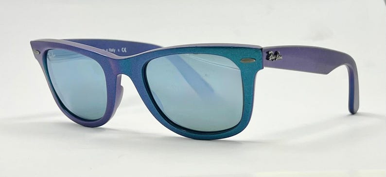 Ray-Ban Rb2140 Wayfarer Cosmo Collection Mercury Blue Iridescent 50-22 image 5