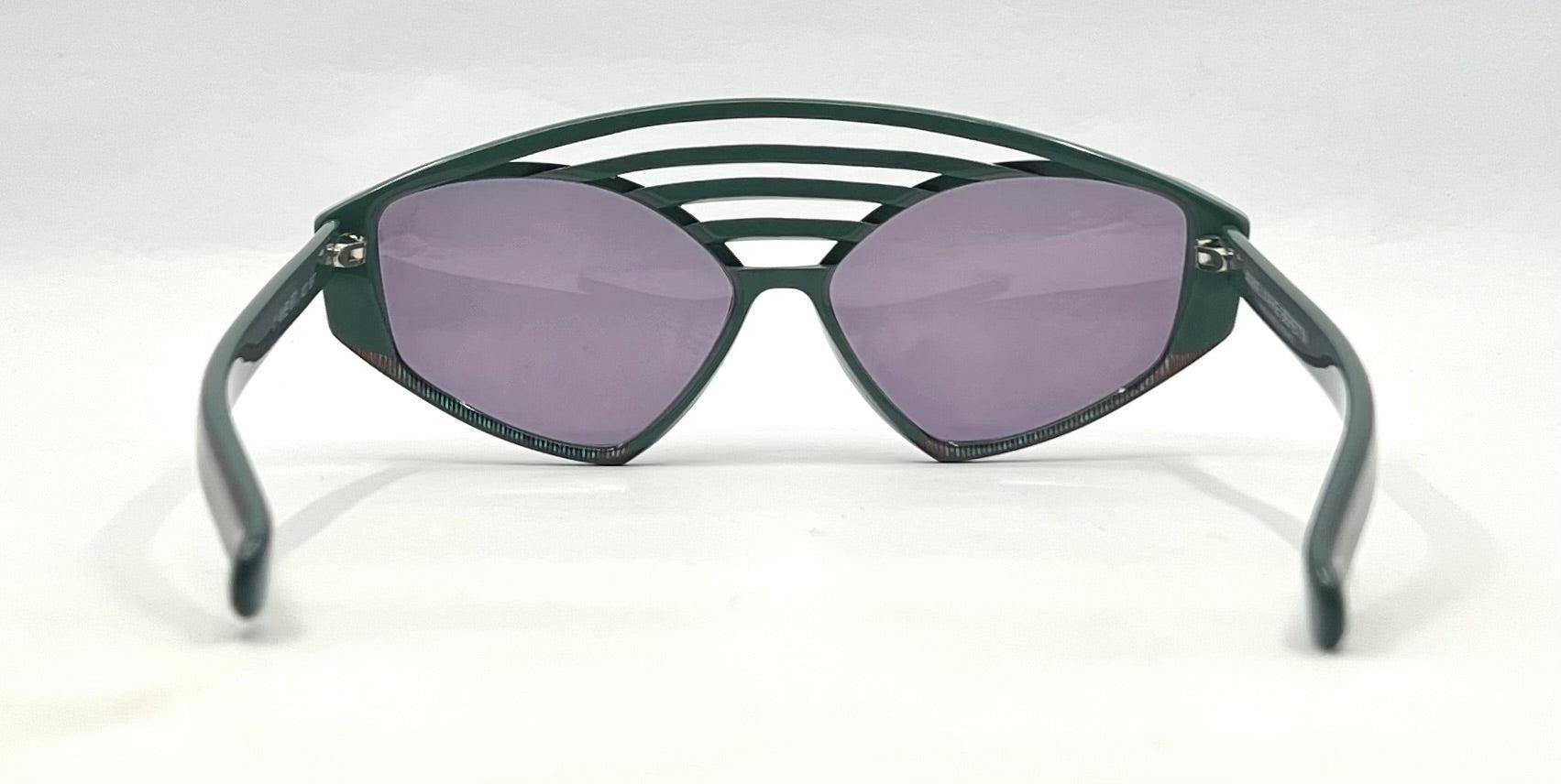 Rare Vtg Anne Marie Beretta Sunglasses Anne Marie Beretta 404 105 Black Clear Square Certified  main image 3