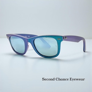 Ray-Ban Rb2140 Wayfarer Cosmo Collection Mercury Blue Iridescent 50-22 image 1