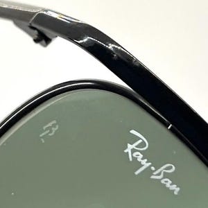 Ray-Ban B&L Usa-Vintage Rectangular Metal Sunglasses-Deadstock|Unworn image 8