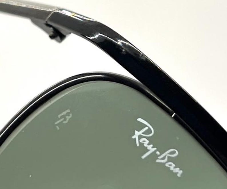 Ray-Ban B&L Usa-Vintage Rectangular Metal Sunglasses-Deadstock|Unworn image 8
