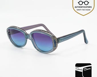 Hodes Strass-jaren 70 vintage zonnebril-nieuwe aangepaste lenzen met kleurverloop-VS