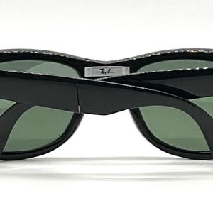 Ray-Ban Folding Wayfarer Schwarz G15 Ungetragenes Komplettset B & L Koffer RB4105 Style Italy Bild 12