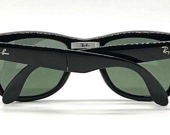 Ray-ban Folding Wayfarer Black G15 Unworn Full Kit B&L Case Rb4105