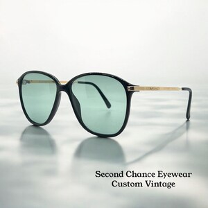 Playboy 4605 90 Vintage Sunglasses w|New Solid Aquamarine Custom Lenses