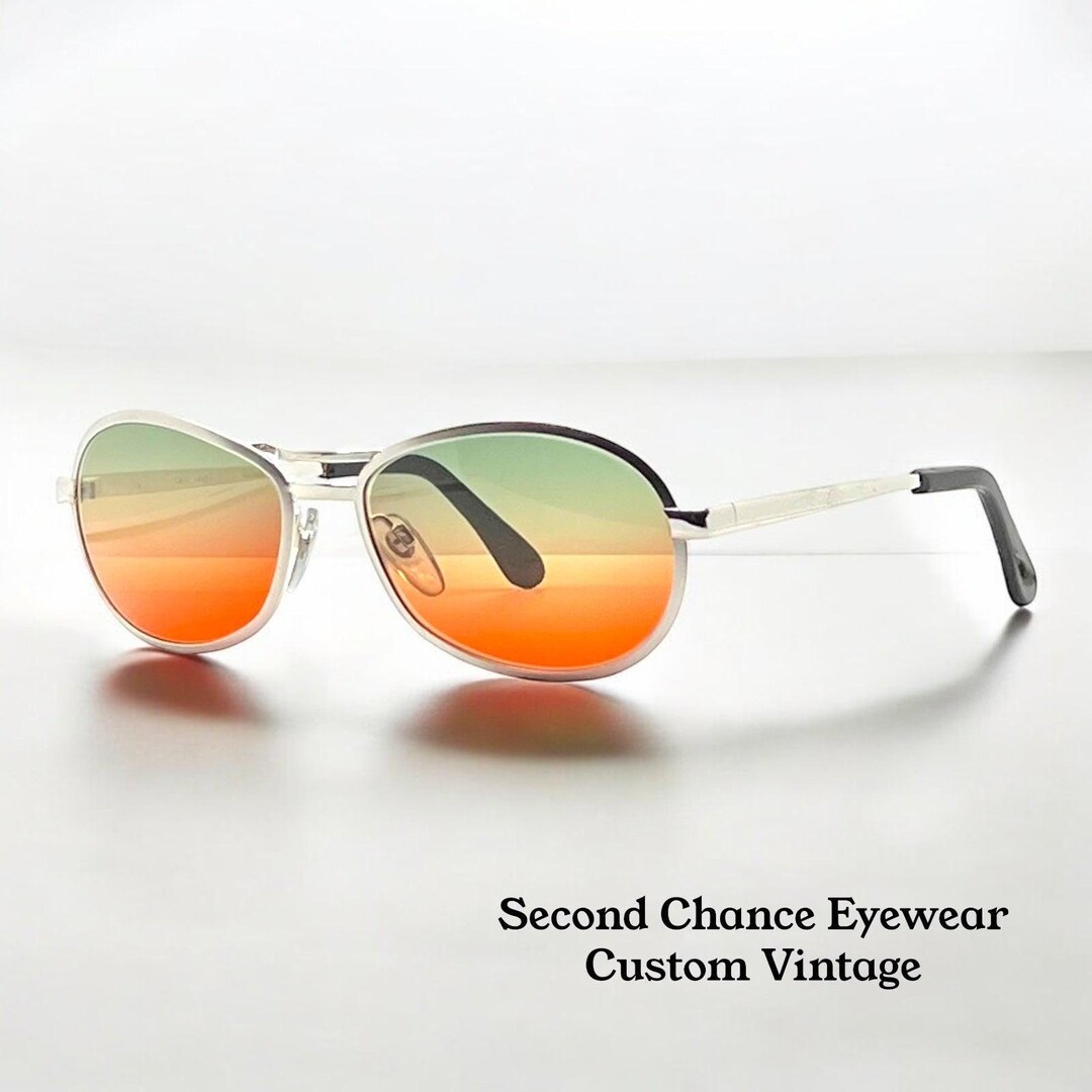 Nos Suzy Gilt Vintage Silver Aviator Sunglasses W|new  display picture 1