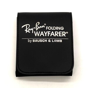 Ray-Ban Folding Wayfarer Schwarz G15 Ungetragenes Komplettset B & L Koffer RB4105 Style Italy Bild 16