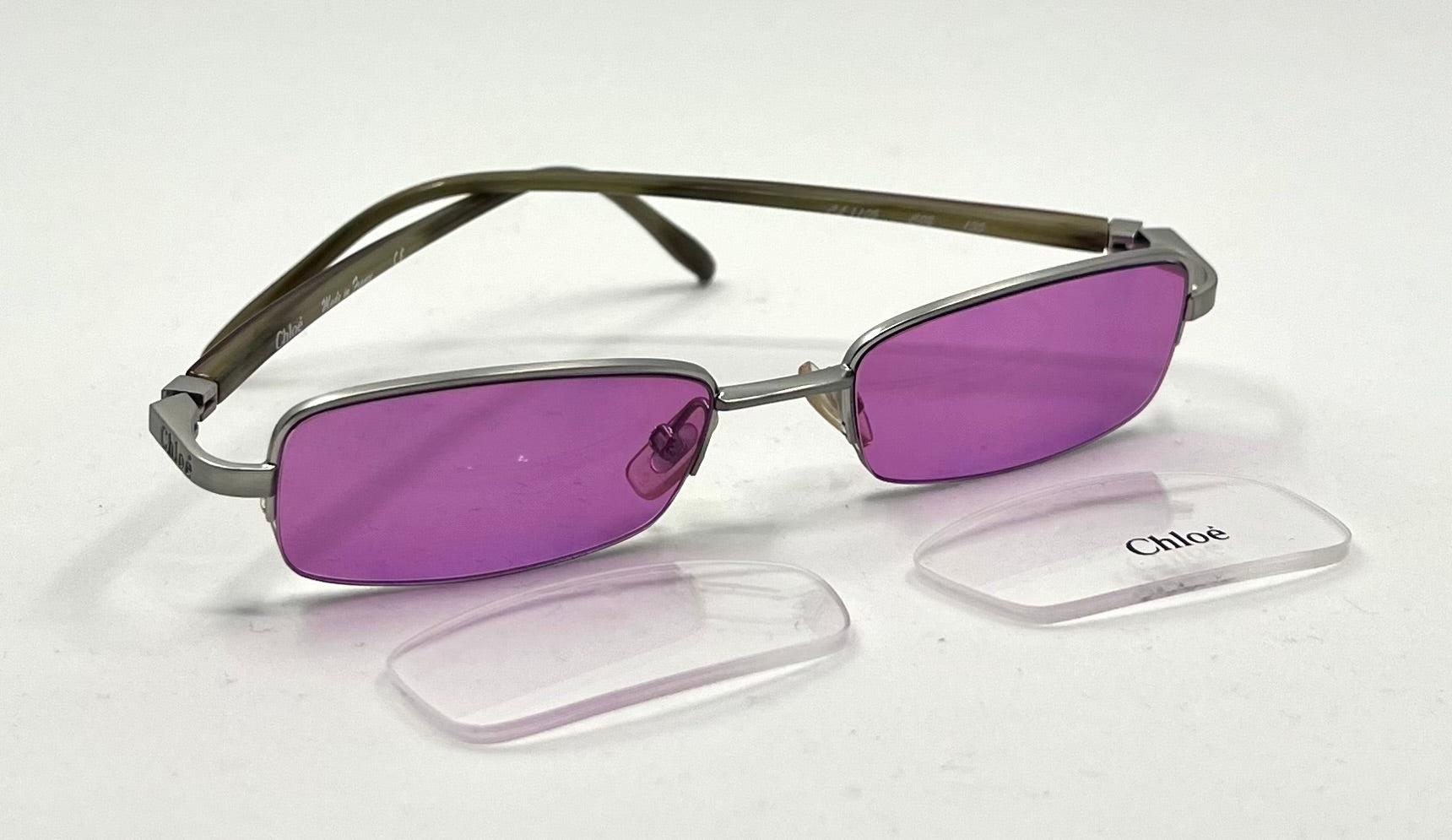 Chloe Y2K Sunglasses Chloe × Vintage 2000s Chloe Sunglasses Y2K Vintage Aviators  main image 2