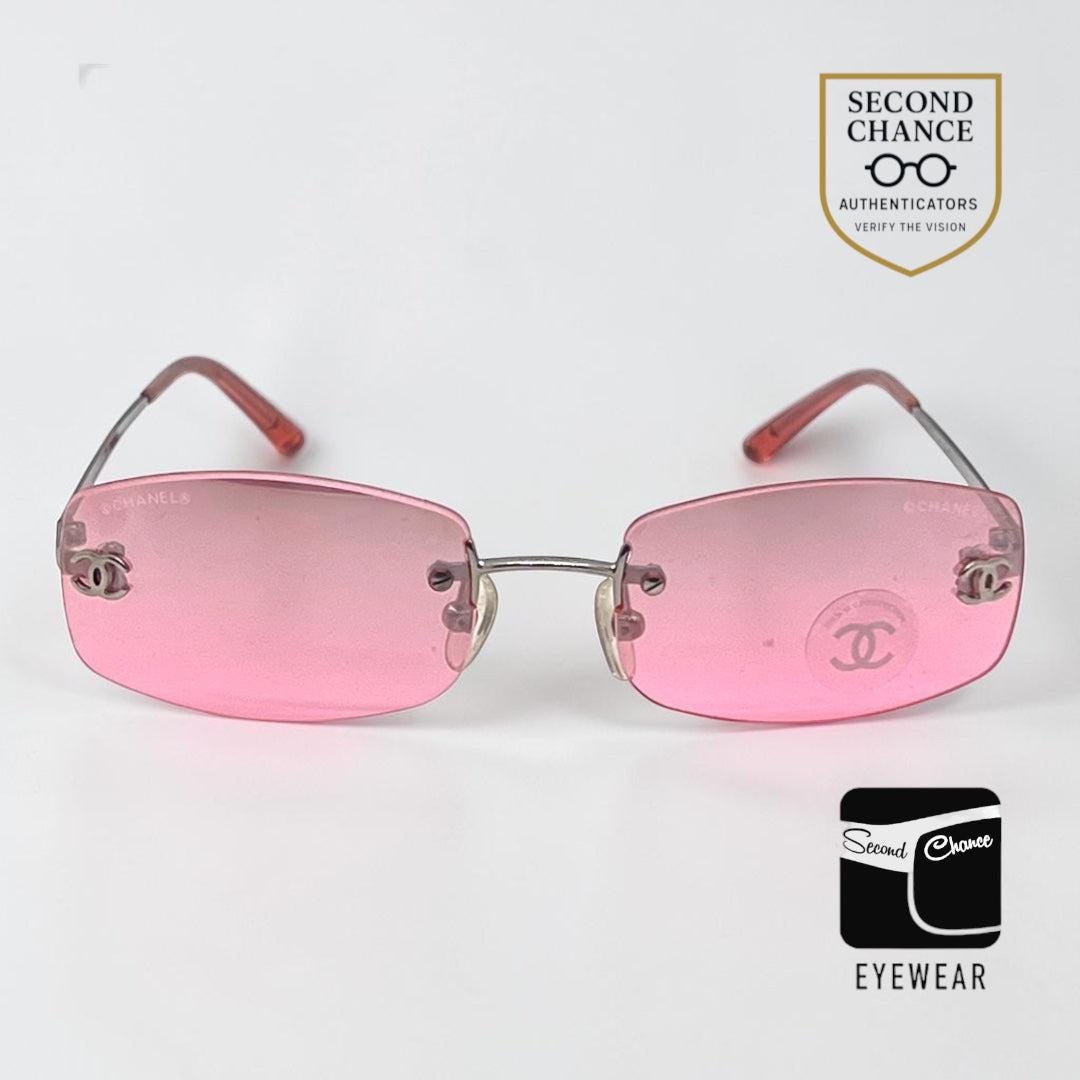 Vintage Chanel Rimless Sunglasses - Etsy