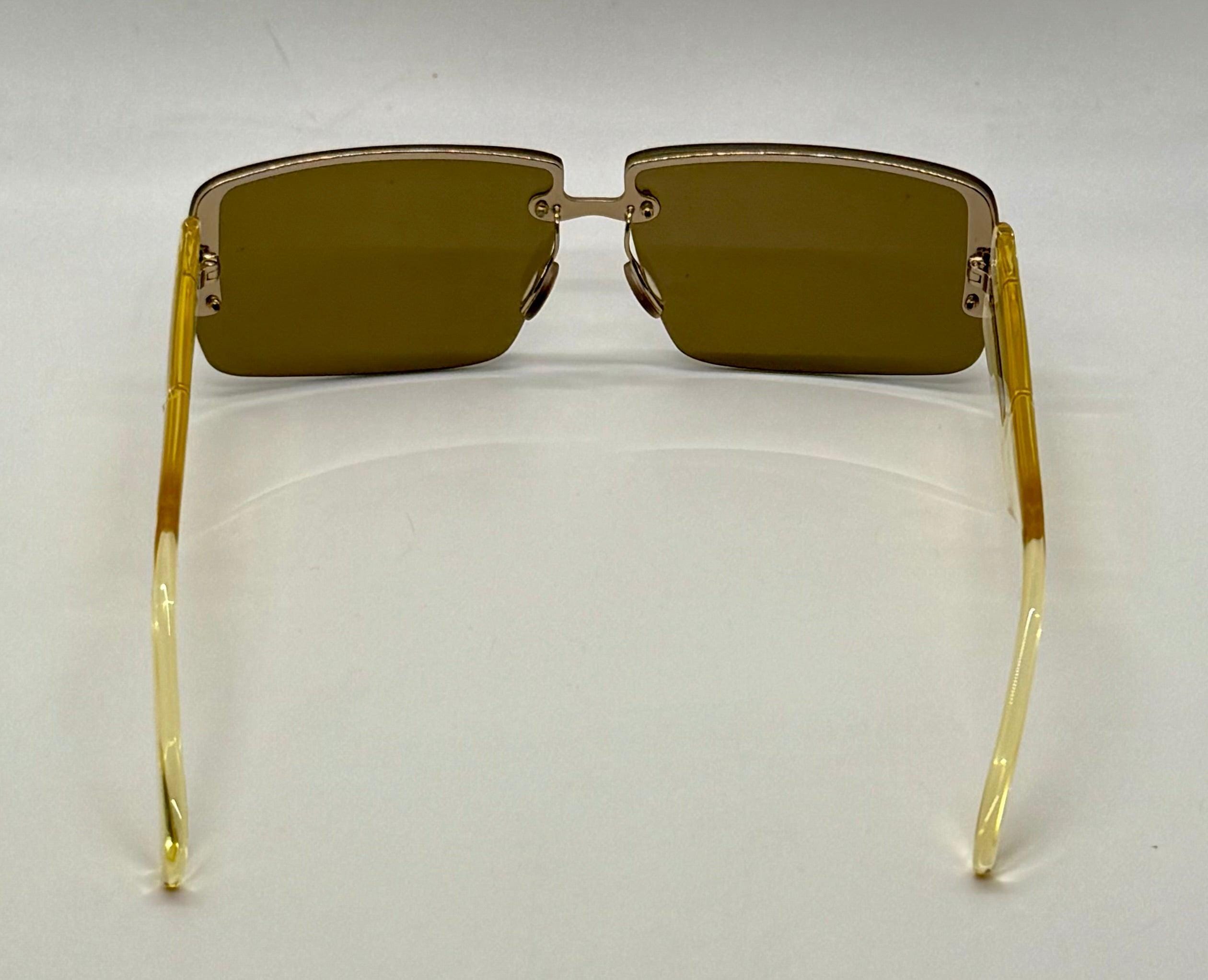 Prada Spr58b Rimless Vintage Shield Sunglasses Deadstock  display picture 1