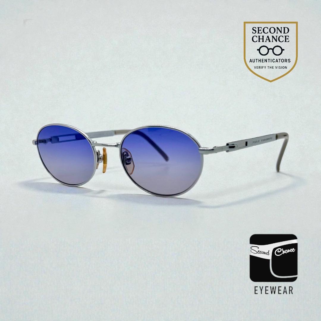 Yohji Yamamoto Vintage Japanese Oval Sunglasses-unworn-blue