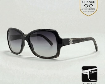 Chanel 5177 1195|3C Oversized Sunglasses 55-17 Made In Italy Authentic