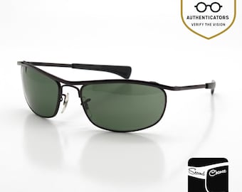 Ray-Ban B&L Usa-Vintage Rectangular Metal Sunglasses-Deadstock|Unworn