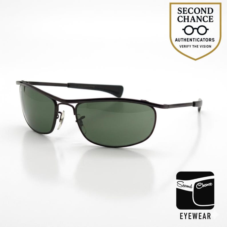 Ray-Ban B&L Usa-Vintage Rectangular Metal Sunglasses-Deadstock|Unworn image 1
