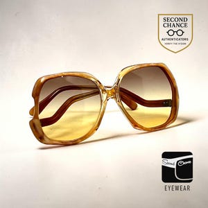 Lauren Col 644-Vintage Oversized Sunglasses-New Gradient Custom Lenses-Unworn image 1