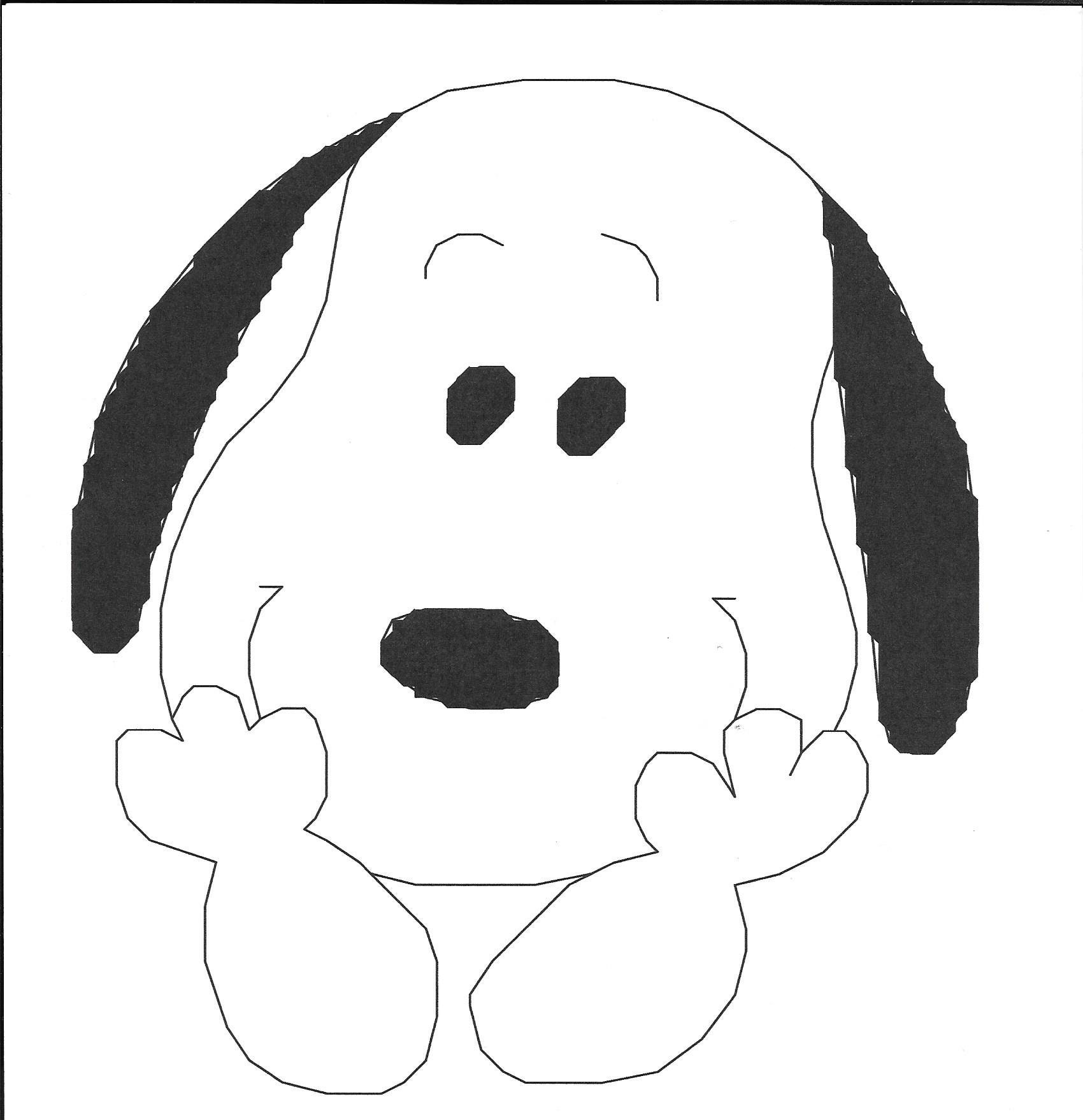 Snoopy Smiling Face Cross Stitch Pattern Instant Download - Etsy