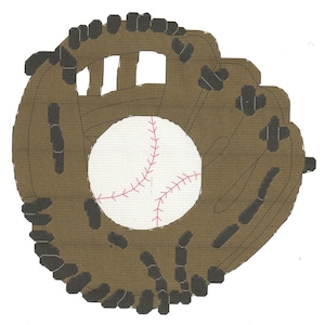 Patrón de punto de cruz de guante de béisbol Descarga digital