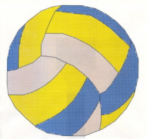 Volleyball Cross Stitch Pattern Etsy