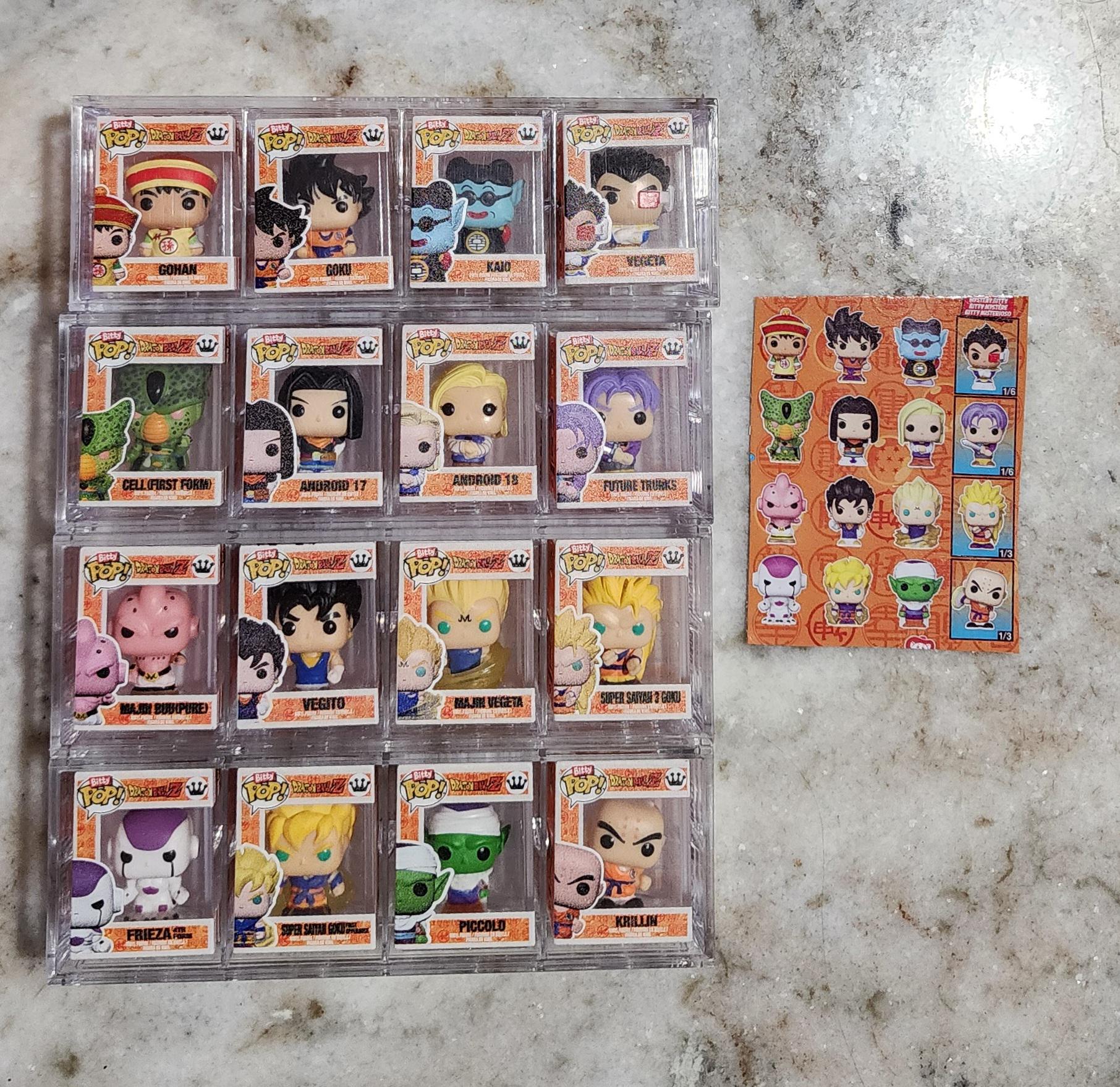 Funko Bitty Pop DRAGON BALL Z Complete Set With Mystery (chase) 16