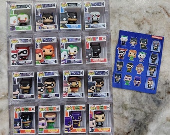 Funko Pop Bitty DC Comics Batman Batgirl Joker Robin Penguin  YOU PICK