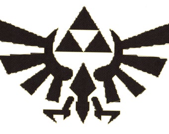 Legend of Zelda Triforce logo counted Cross Stitch Pattern Instant Digital Download