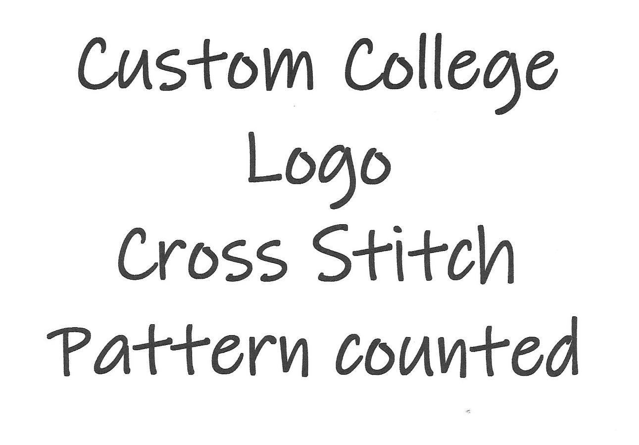 Kits & How To Custom CollegeUniversity Logo Cross Stitch Pattern Cross