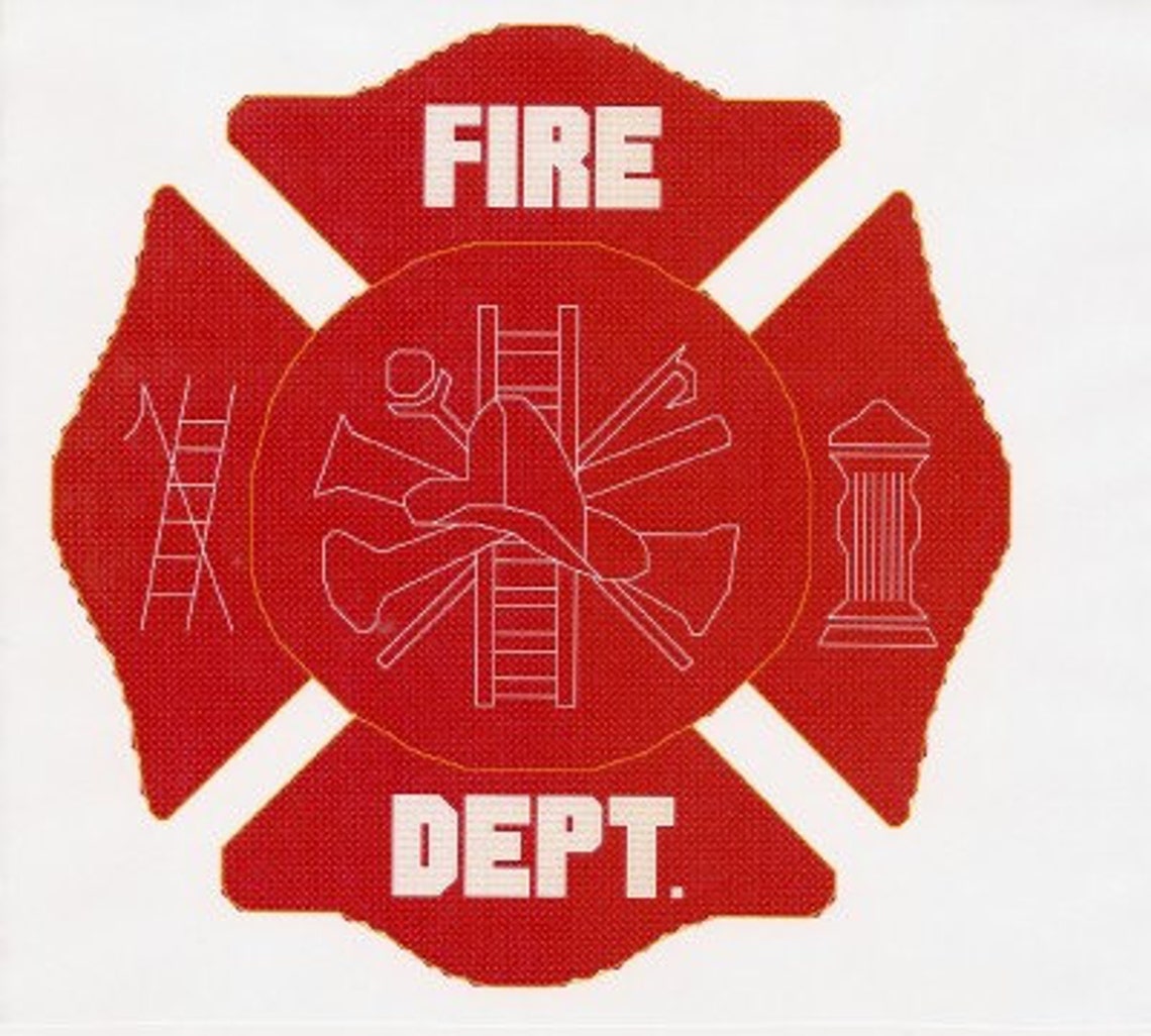 Fire Department Maltese Cross Logo Cross Stitch Pattern - Etsy