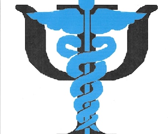 PSI & Pychology Logo Cross Stitch Pattern Caduceus