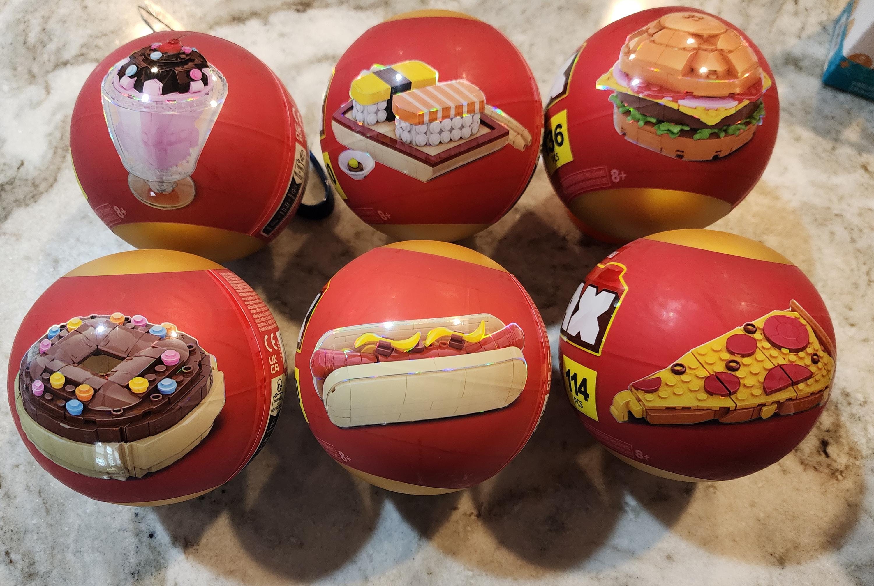 ZURU MAX Snacks Building Set Pizza, Donut, Hot Dog, Sushi