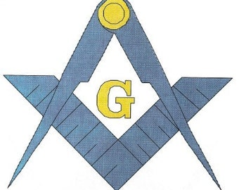 Masonic Logo counted Cross Stitch Pattern