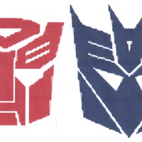 Autobots Logo Transformers Colorful Logo Counted Cross Stitch Pattern ...
