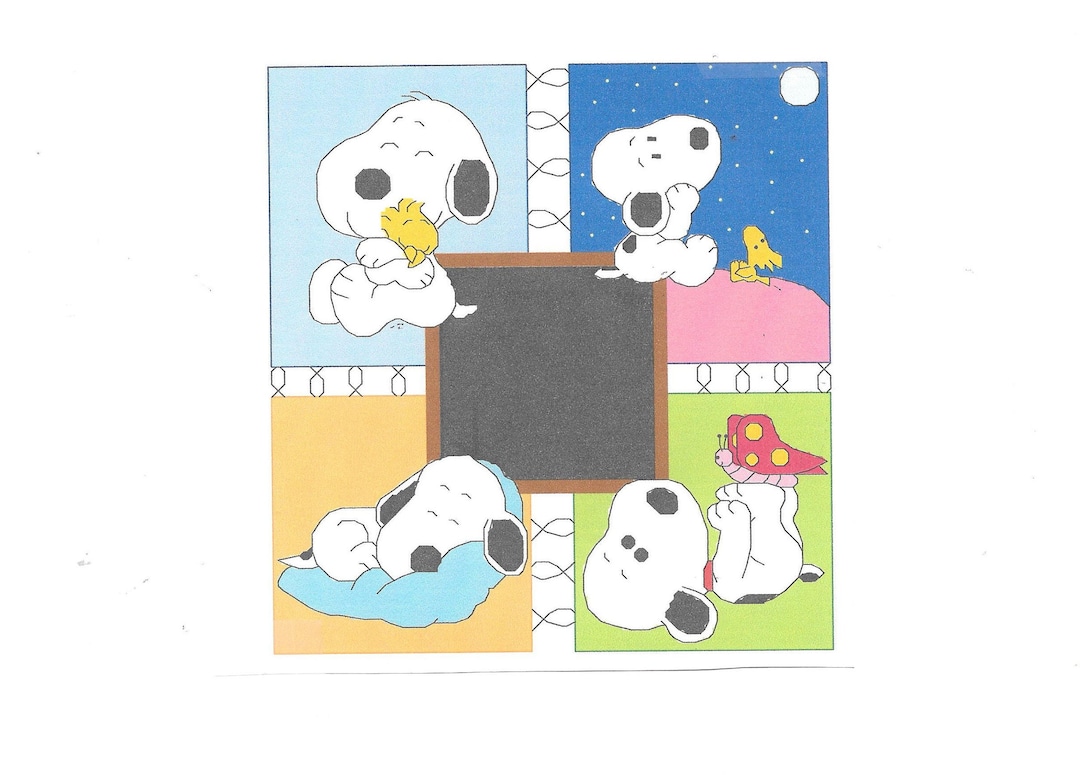 Baby Snoopy Birth Announcement Cross Stitch Pattern Instant Digital ...