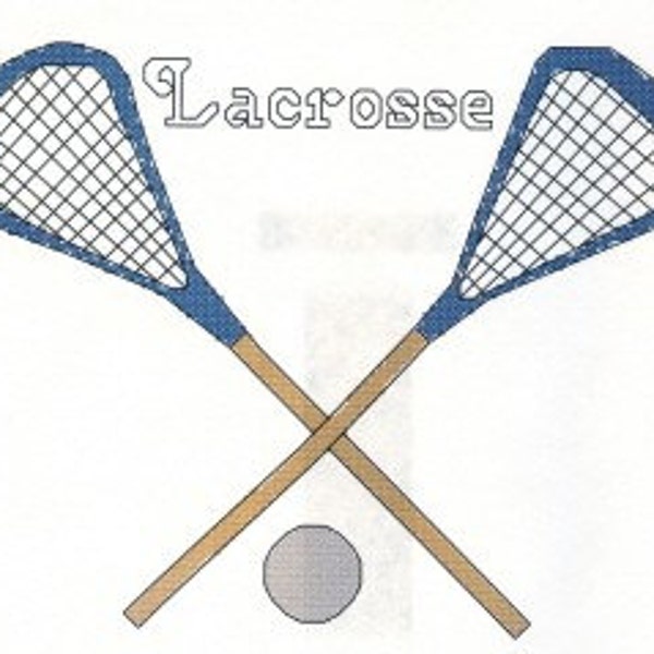 LaCrosse Sticks counted Cross Stitch Pattern Instant Digital Download