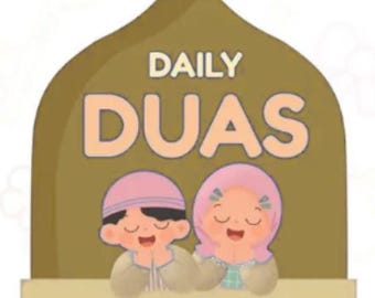 Kids Dua Cards, Islamic Kids Printables, Duas for Kids, Children Dua Book, Prayer Cards, Dua Flashcards,Daily Duas for Kids, Dua for Muslims
