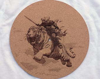 Liger Warrior--Turntable platter mat, slip mat.