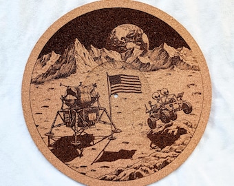 Alien Joyride--Turntable platter mat, slip mat.