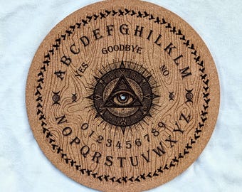 Ouija Spirit Board--Turntable platter mat, slip mat.