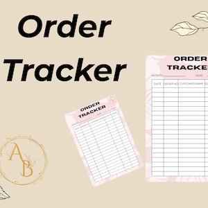 Small Business Order Tracker: Editable PDF Digital Download