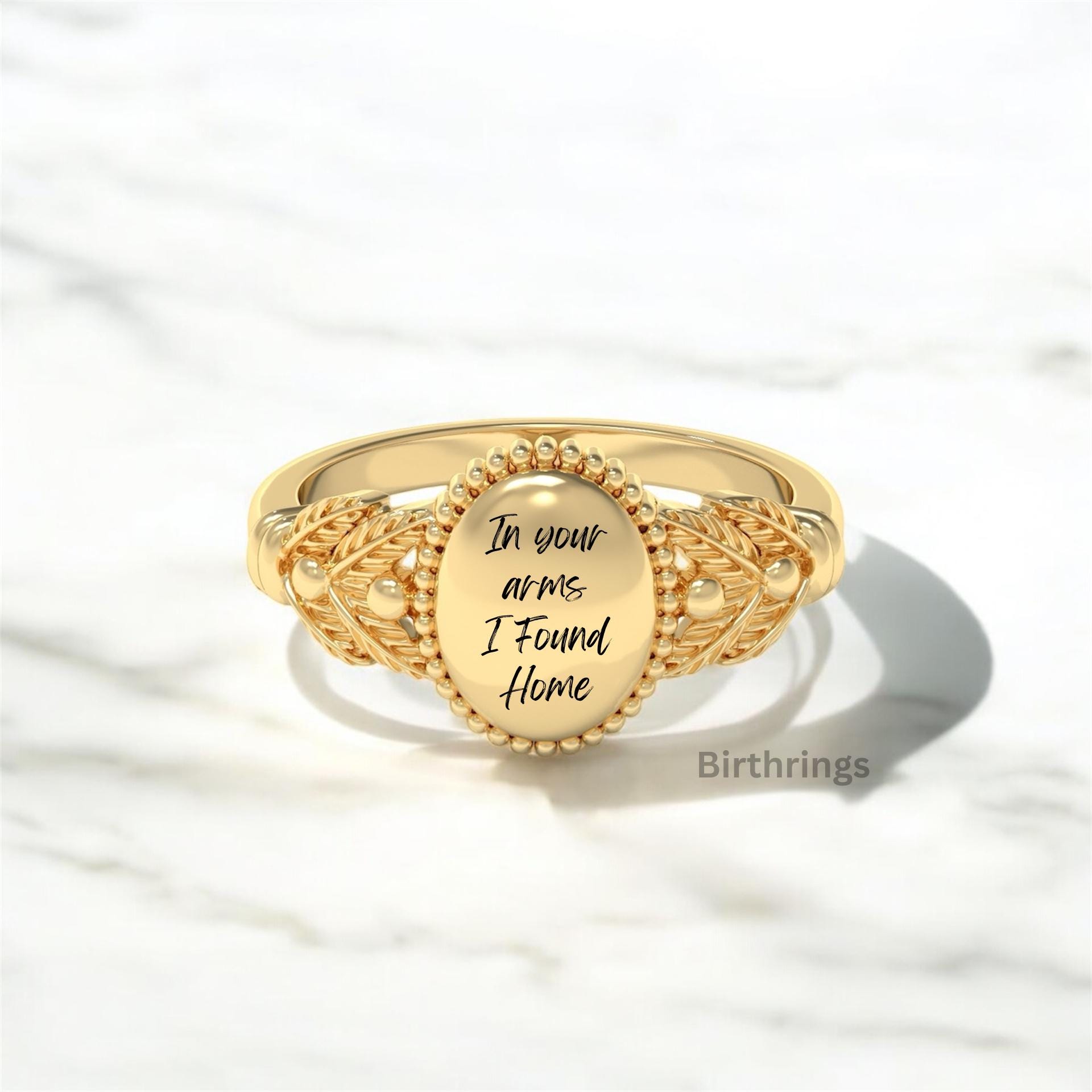 Personalized Sterling Silver Message Ring: Secret Love Note - Etsy