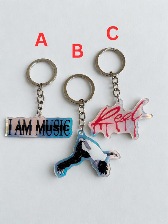 Playboi Carti Keychain | Acrylic Rainbow Album Cover Keyring | Hip