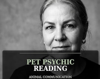Pet Psychic Reading, Animal Communicator, Live or Deceased Pet Tarot, Same Day Service