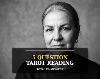 5 Question Tarot Reading, Detailed Insight, Same Day Psychic Reading