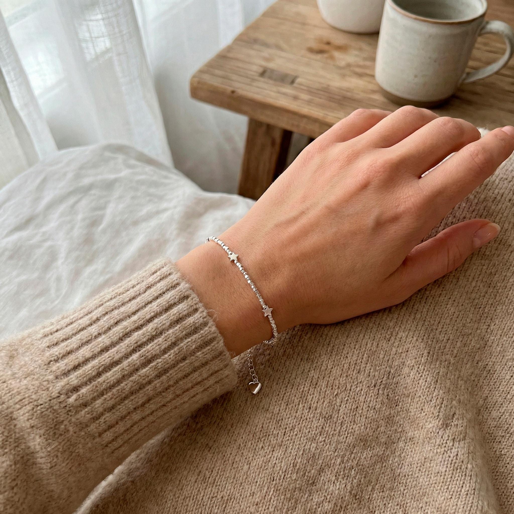 シルバースターブレスレット - Etsy 日本