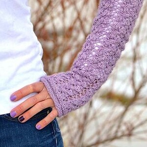 PDF Knitting Pattern ONLY - Beauchamp Fingerless Mitts