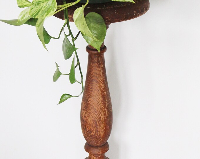 Antique Architectural Salvage Baluster Plant Stand Solid Wood Plant