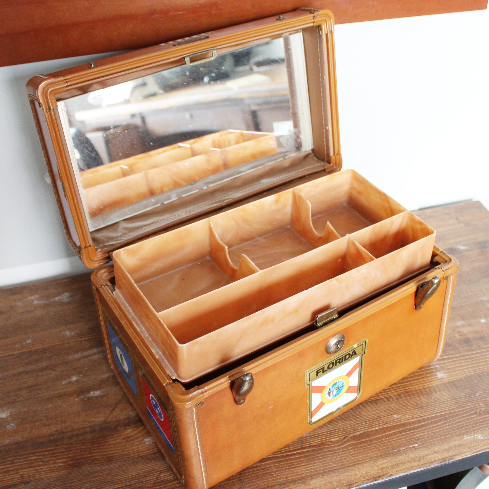 Vintage Samsonite Train Case Style 4612 Shwayder Bros. Tan Etsy