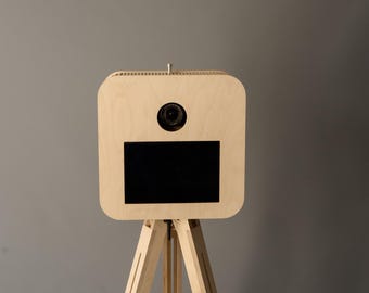 Fotomatón de madera: estructura DIY para fotomatón de eventos