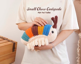 Small Centipede Crochet Pattern, Centipede Amigurumi Pattern, Insect Crochet Pattern, Fantasy Bug Crochet, Digital PDF Pattern