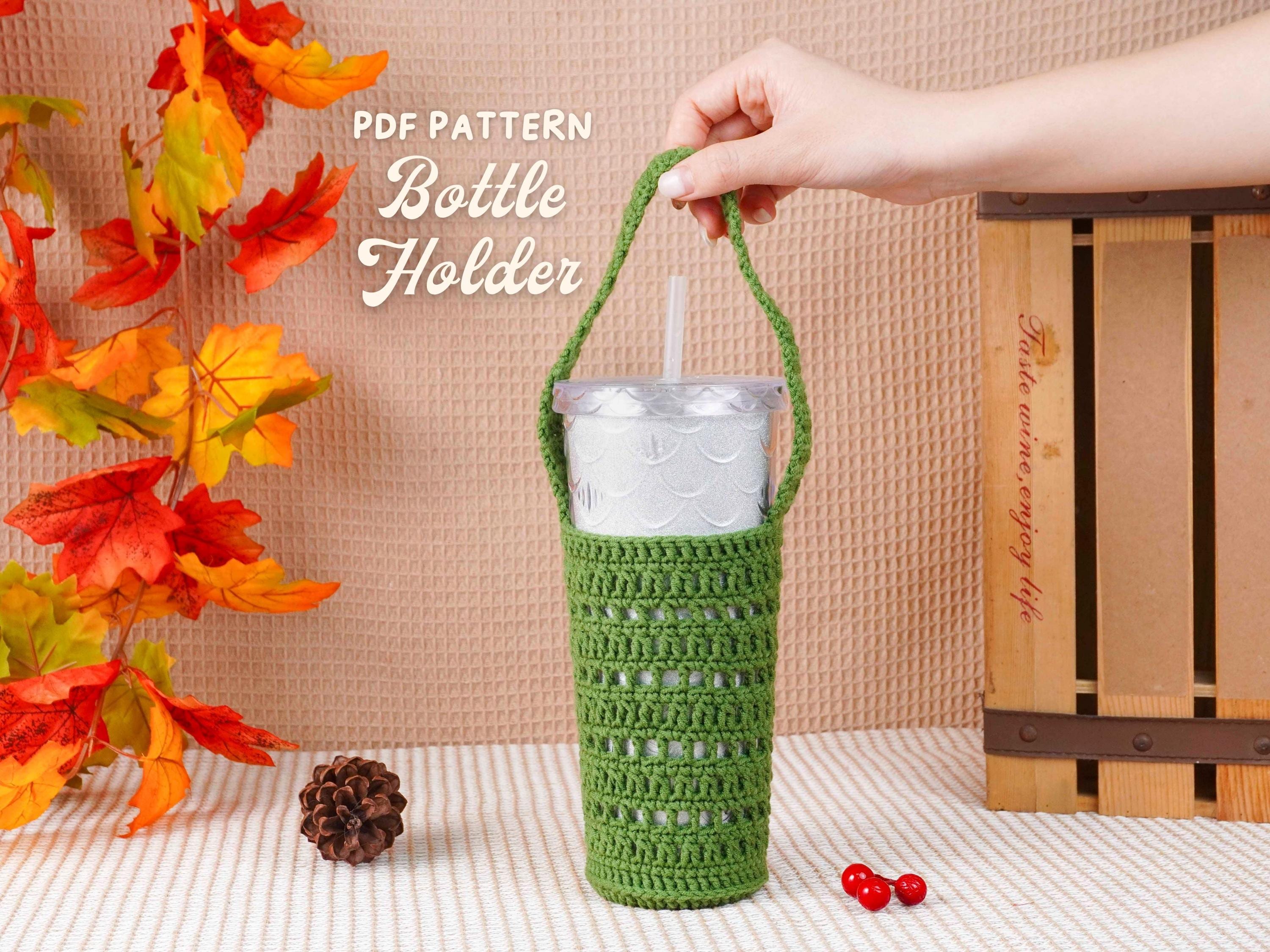 Bottle Holder Crochet Pattern, Water Bottle Bag Crochet Pattern, Eco ...